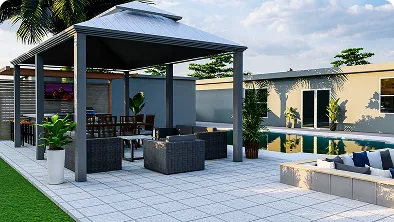 outdoor living area